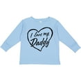 thumbnail image 3 of Inktastic I Love My Daddy in Black Chalk Heart Boys or Girls Long Sleeve Toddler T-Shirt, 3 of 5