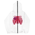 thumbnail image 2 of Sudadera con esternón oscura Y2K europea y americana, sudaderas con capucha para hombres y mujeres, pareja gótica, sudadera con cremallera larga de gran tamaño Harajuku, 2 of 5