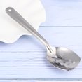 thumbnail image 2 of Stainless Steel Food Serving Colander Spoon Creative Hollow Spoon Soup Scoop Salad Spoon Rice Spoon Kitchen Utensil Tableware (Large Colander Spoon), 2 of 8