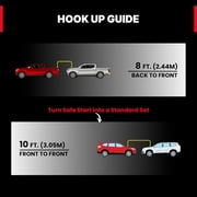 Safe Start Jumper Cable | Heavy Duty Jumper Cables for Trucks, SUV | Self Rescue Car Jump Starter | Quick Connect, Built-in Lights, Portable | Prioritizing Safety | 6 Gauge Wire, 12 Ft.