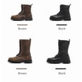 thumbnail image 4 of Stylish motorcycle boots - Classic design, comfortable and breathable, suitable for both daily commuting and casual riding,Brown,46, 4 of 19