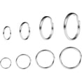 thumbnail image 3 of Paquete de 40 llaveros de plata surtidos en 4 tamaños de metal redondo dividido, anillos para el hogar, coche, etiqueta de perro, oficina, cordones para llaves, 3 of 3