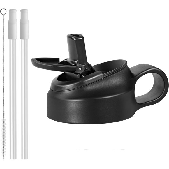 TRAHOO-Straw lid for Hydro Flask 12-64 oz Wide Mouth,Replacement Lid with Straw for Hydroflask/Thermoflas/Iron Flask/Takeya/Simple modern 2.28" Wide Mouth Bottles