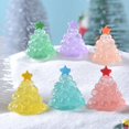 thumbnail image 4 of 60 uds estatua que brilla en la oscuridad árbol pequeño Mini árboles de Navidad de cristal árbol de Navidad brillante miniaturas de Navidad luminosas, 4 of 5