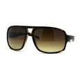 thumbnail image 1 of Mens Luxury Oversize Sport Plastic Racer Sunglasses Tortoise, 1 of 4