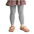 thumbnail image 2 of ATOGUTA Girls' Leggings Winter Ribbed Footless Leggings Stocking Pants Size 0-6, Gray, 2 of 6