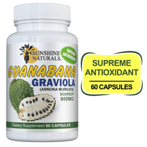 Sunshine Naturals Guanabana Graviola Dietary Supplement 60 Capsules, Weight Management Supplements