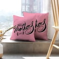 thumbnail image 6 of LALILO Throw Pillow Covers Happy Mother Day Word Lettering Day Cushion Cover 18" x 18", 3516 Pack, 6 of 6