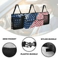 thumbnail image 5 of KUIFORTI USA Flag Car Trunk Organizer with 4 Storage Bag Oxford Fabric Car Organization Adjustable Backseat Hanging Organizer Super Capacity -Trunk Organizer for SUV,Truck,Van, It Easy to Find Things, 5 of 6