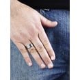 thumbnail image 2 of Crucible Jewelry Men's Brushed Wavey Inlay Titanium Ring (8mm), 2 of 4