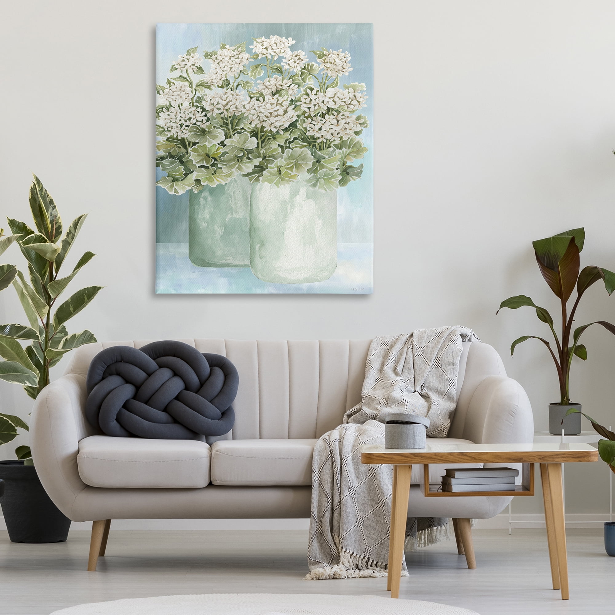 Stupell Industries Charming Country Herbs Botanical & Floral Painting Gallery Wrapped Canvas Art Print Wall Art, 36 x 48