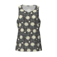thumbnail image 4 of Haiem Daisies Flowers Men Workout Tank Top Gym Bodybuilding Sleeveless Muscle T Shirts Athletic Tank Breathable Workout Shirt-Large, 4 of 9