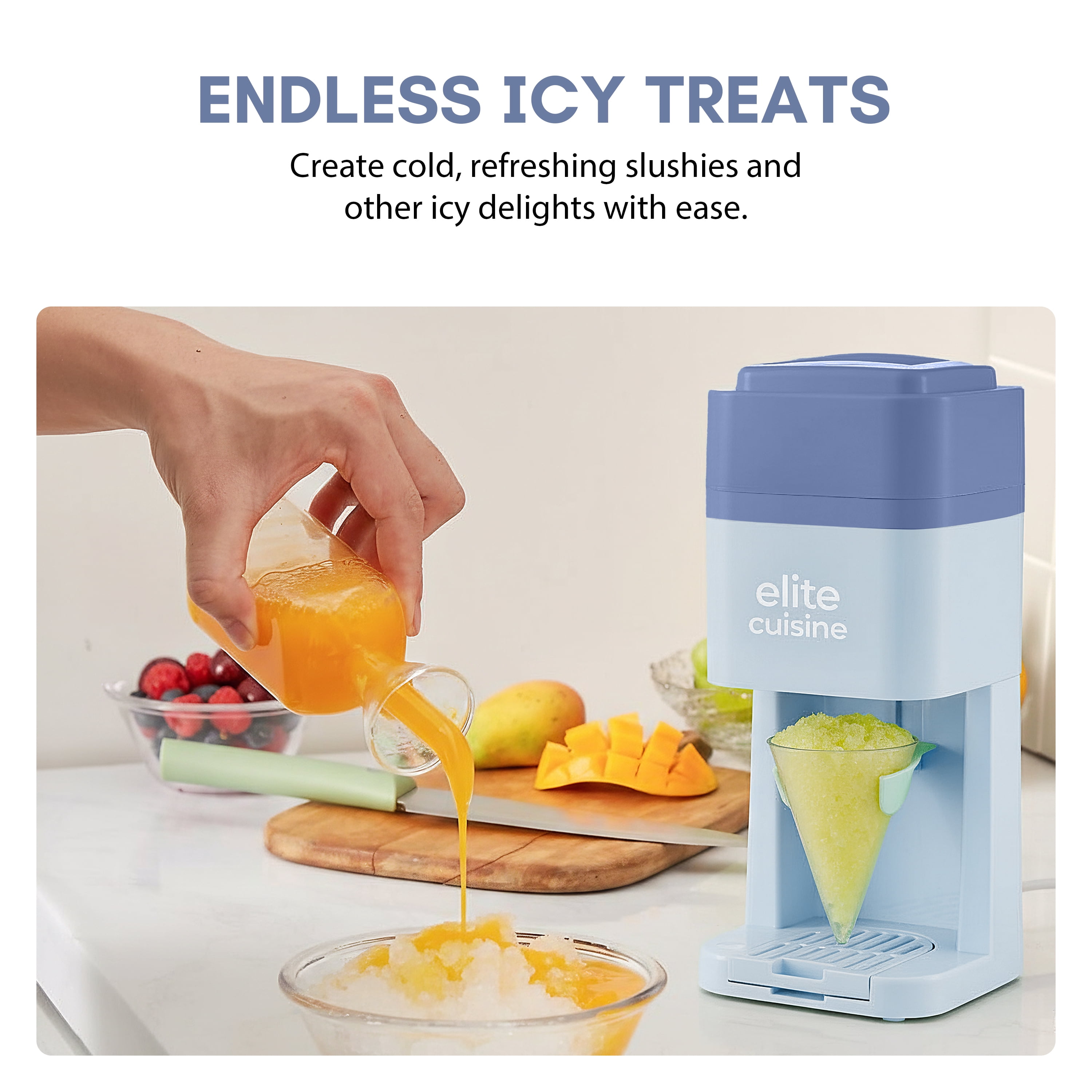 Elite Gourmet ESIL2501 Purple Snow Cone Maker