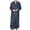 a-Grey11033, variant on VNKIDY Men's Pajama Autumn Winter Solid Color Plush Robe Thermal Thicken Long Sleeve Full Length Zipper Nightrobe For Home Relaxing Casual Homewear