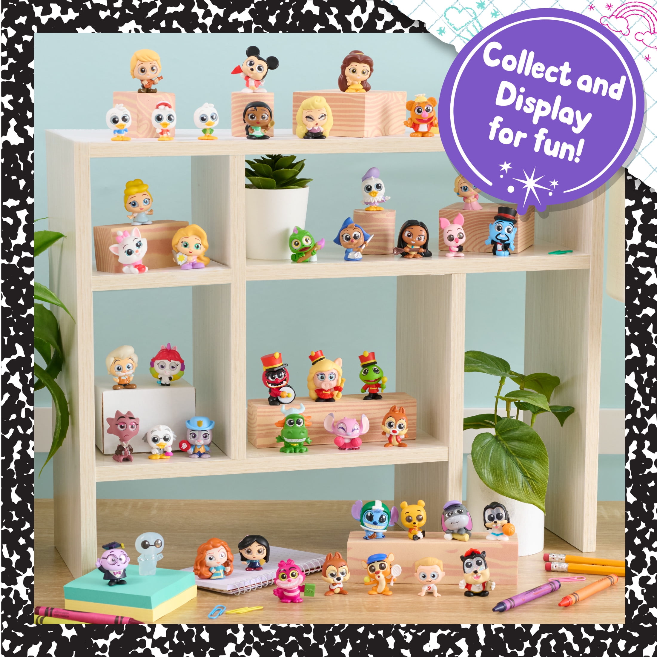 Disney Doorables NEW Academy Campus Crew Figure Pack, Collectible Blind Bag Figures, Styles May Vary, Kids Toys for Ages 5 up