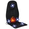 Portable Electric Massager 8 Mode 3 Intensity Car/Home Chair Seat Cushion Full Body Electric Vibration Heat Kneading Rolling Vibration Massager