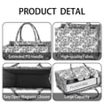 thumbnail image 4 of Large Capacity Tote Bag,White Daisy Pattern Handbag Fashion Luxury Tote Bag,15.7"x13"x 5.1" Inches,Laptop Compatible, 4 of 6