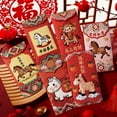 thumbnail image 6 of Sulaicai Chinese New Year Red Envelopes 2026, Festive Lucky Money Bags with Cute Horse Designs & English/Chinese Blessings, Lunar New Year Gift Cash Holders, 6pcs, 6 of 7