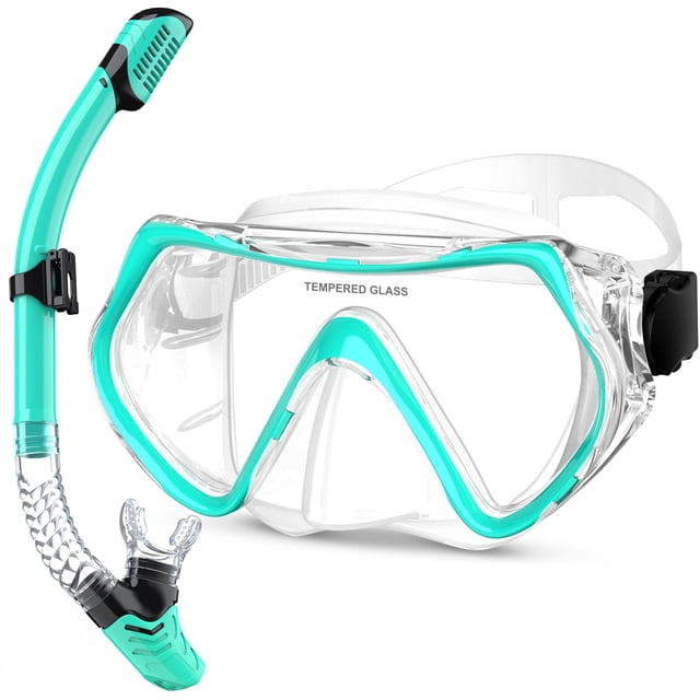 Equipo de Snorkel MELUMILU Juego de Snorkel Seco con Vista Panorámica de 180°