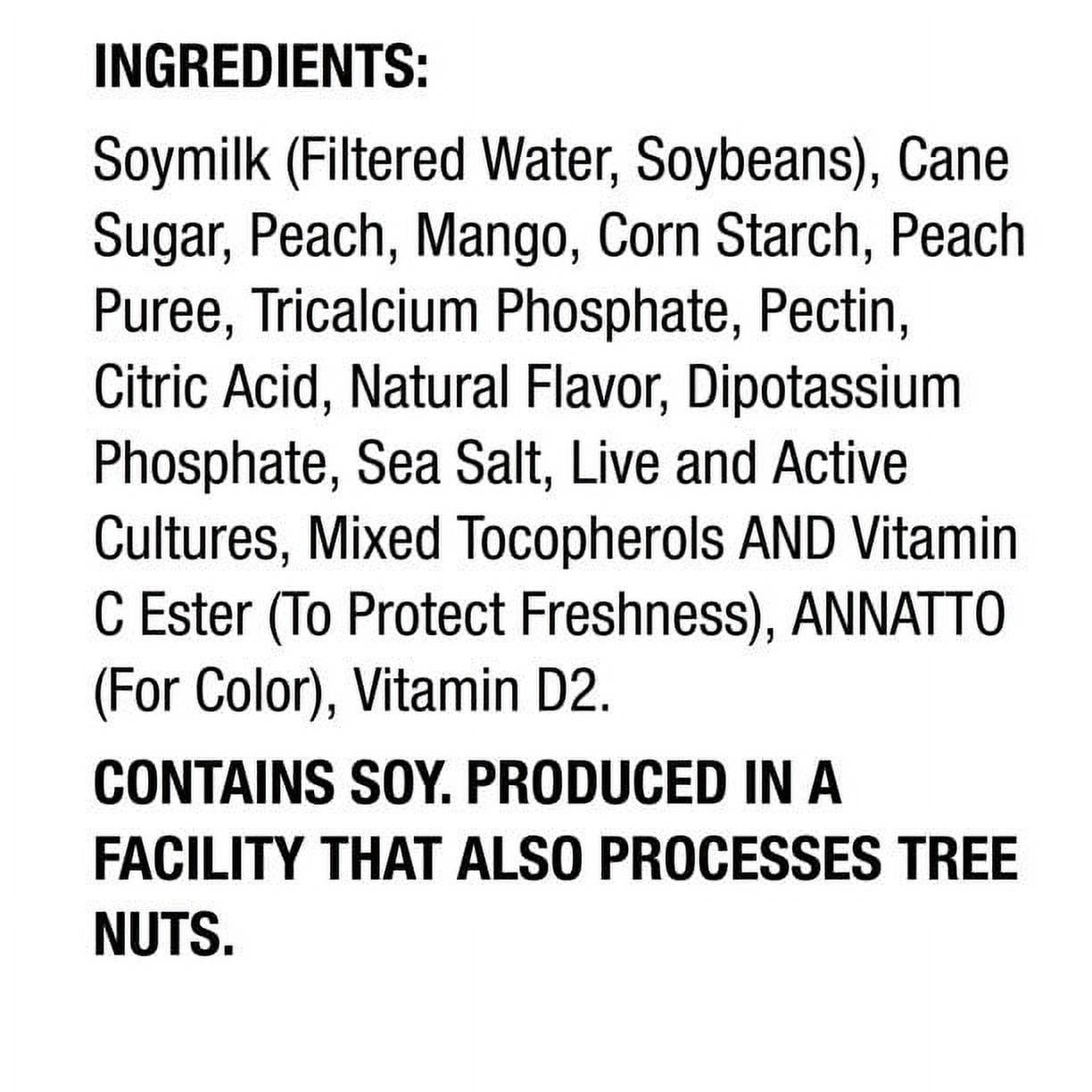 Silk Cultured Soy Peach And Mango Yogurt Alternative 5.3oz (PACK OF 8)