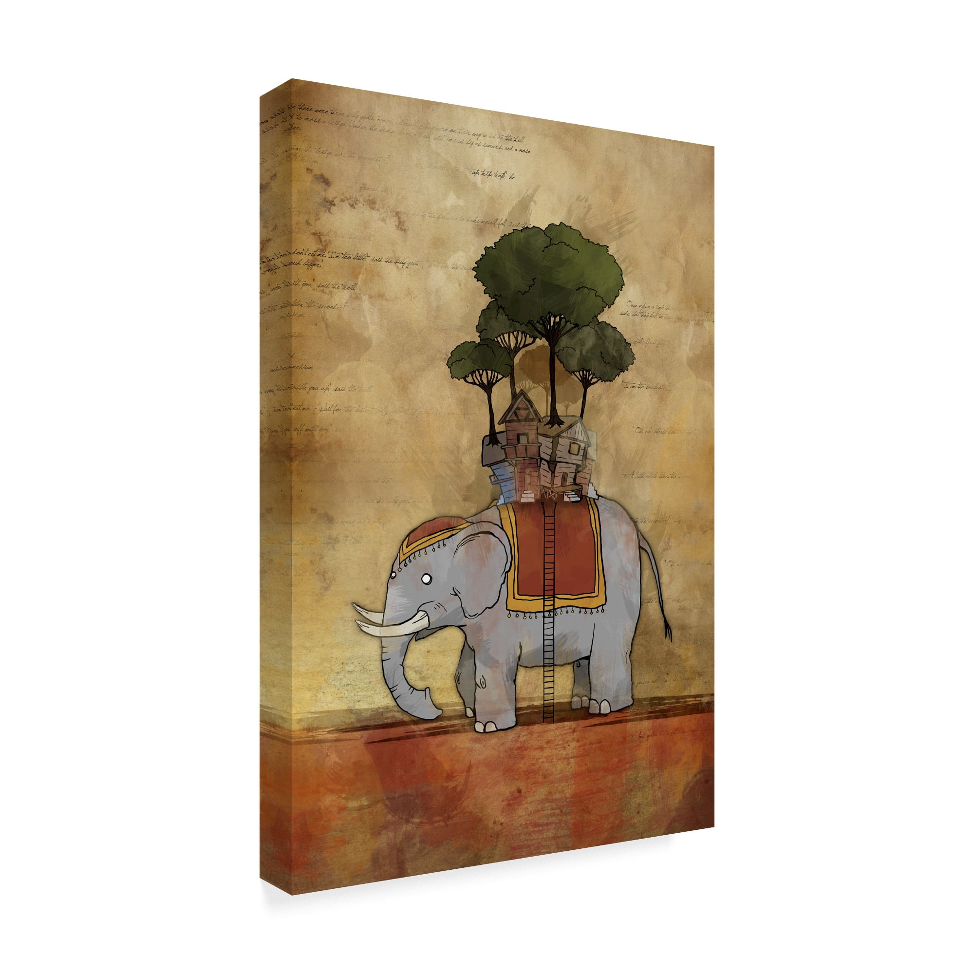 Trademark Fine Art 'Fantasy Elephant' Canvas Art by Michael Murdock