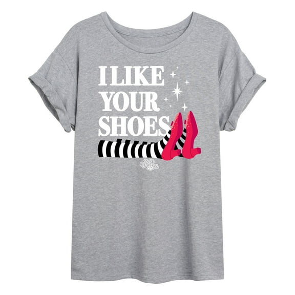 The Wizard of Oz - I Like Your Shoes Ruby Slippers - Women's Oversized T-Shirt
