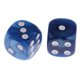 thumbnail image 3 of 10 Piezas De Dados Digitales De Plástico De 6 Lados D6 Para Accesorio De Juego De Barra De Fiesta Azul Sunnimix Juego de dados puntuales de 6 caras, 3 of 3
