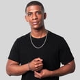 thumbnail image 4 of Invicta Jewelry Men's Beveled Edge Rectangular Link Chain Necklace (8.5mm) - 24", 4 of 8