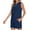 Navy, variant on Two Piece Sets for Women Dressy V Neck Sleeveless Tank Tops and Drawstring Waist Shorts Solid Color Comfy Summer Lounge Sets