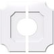 thumbnail image 1 of Ekena Millwork CMP18LE2-06000 18 in. OD x 6 in. ID Square Locke Architectural Grade PVC Contemporary Ceiling Medallion - 2 Piece, 1 of 4