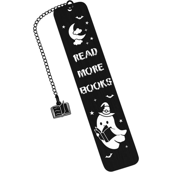 Halloween Gifts for Him Her Boo Basket Stuffers Women Men Halloween Bookmarks - Horror Bookmark Spooky Gifts for Adults Halloweens Spooky Baskets Bookish Gift for Reading Women Kids Book Lover