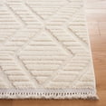 thumbnail image 3 of SAFAVIEH Urban Drew High Low Trellis with Fringe Area Rug, Ivory, 9' x 12', 3 of 8