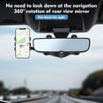 thumbnail image 3 of Rearview Mirror Phone Holder for Car Multifunctional Retractable Car Phone Holder 360° Rotatable One-handed Operation Firm Fixation, 3 of 7