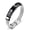 Black, variant on Men's Vintage Stainless Steel Black Cross with Silver Prayer Links Bracelet, Stainless Steel