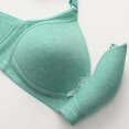 thumbnail image 7 of DondPO Plus Size Bras for Women Wireless Comfortable Bras for Older Women Front Closure Bras for Women No Underwire Wireless Bras for Women Seamless Tshirt Bra Full Coverage Bras for Women Green 44, 7 of 7