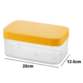 thumbnail image 2 of Bandeja para cubitos de hielo con tapa, fácil de liberar, caja de almacenamiento de hielo con bandeja para cubitos de hielo de silicona, 2 of 5