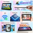 thumbnail image 5 of FITIFUN 7 inch Android Tablet with Case, 4GB RAM+32GB ROM, Quad-Core, HD Display, Wifi 6, 3500mAh, Dual Camera, Black, 5 of 7