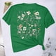 thumbnail image 5 of Camisetas de Verano de Mujer Pequeña Flor Impresa Cuello Redondo Manga Corta Superior, Verano Superior de las Mujeres, 5 of 6