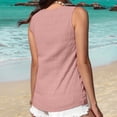 thumbnail image 5 of Meichang Womens Sleeveless V Neck Tank Tops Summer Loose Fit Comfy Shirts Basic Solid Color Tops Lightweight Going Out Pullover Blouses, Pink S, 5 of 8