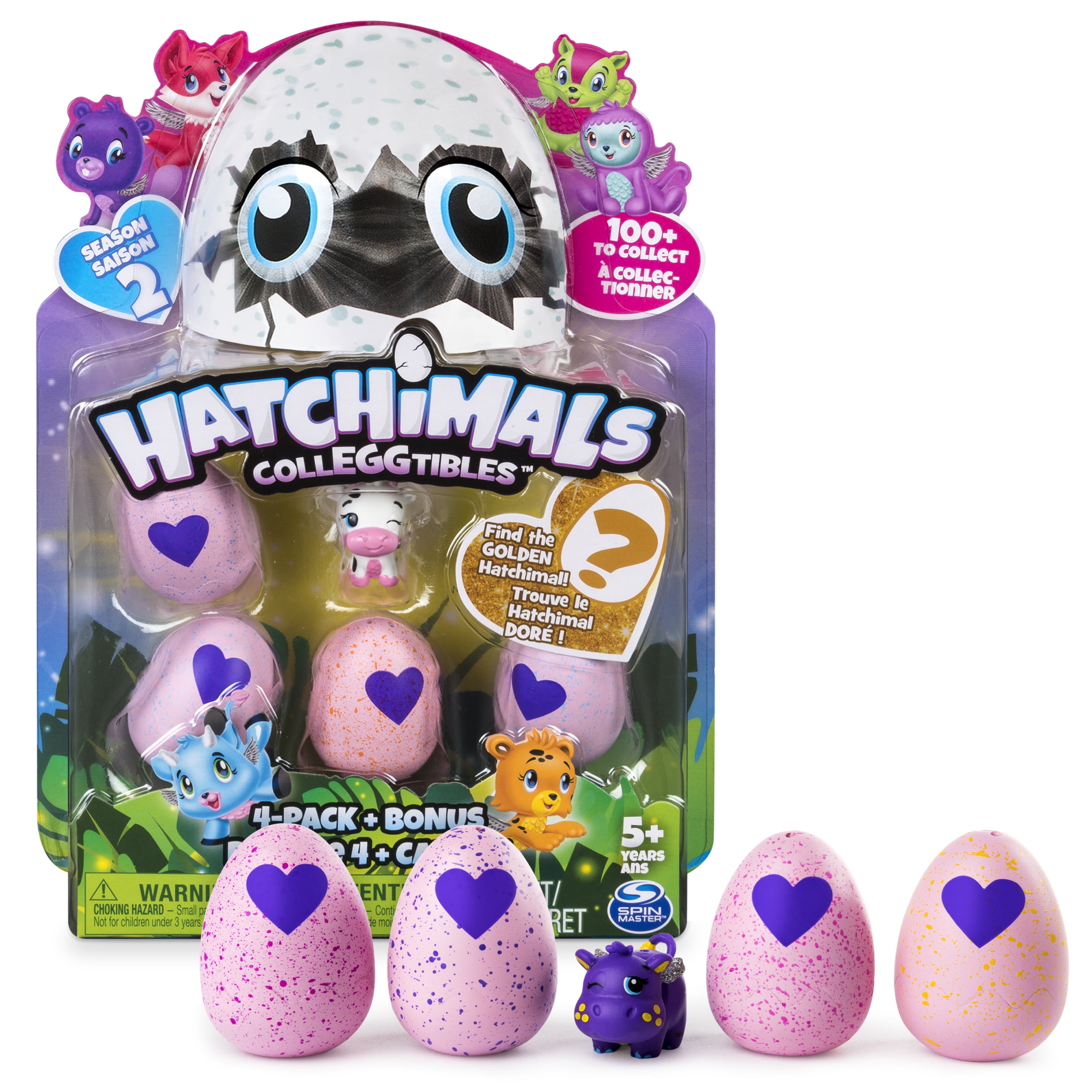 NEW Hatchimals CollEGGtibles Hatching Eggs Season 1 4-Pack Bonus Spin Master 