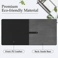 thumbnail image 4 of Leather Desk Pad Non-Slip Mouse Pad, 60*30 Waterproof Desk Writing Mat, Large Desk Blotter Protector, 4 of 6