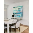 thumbnail image 4 of "Docked White Boats" Painting Print on Wrapped Canvas, 4 of 7