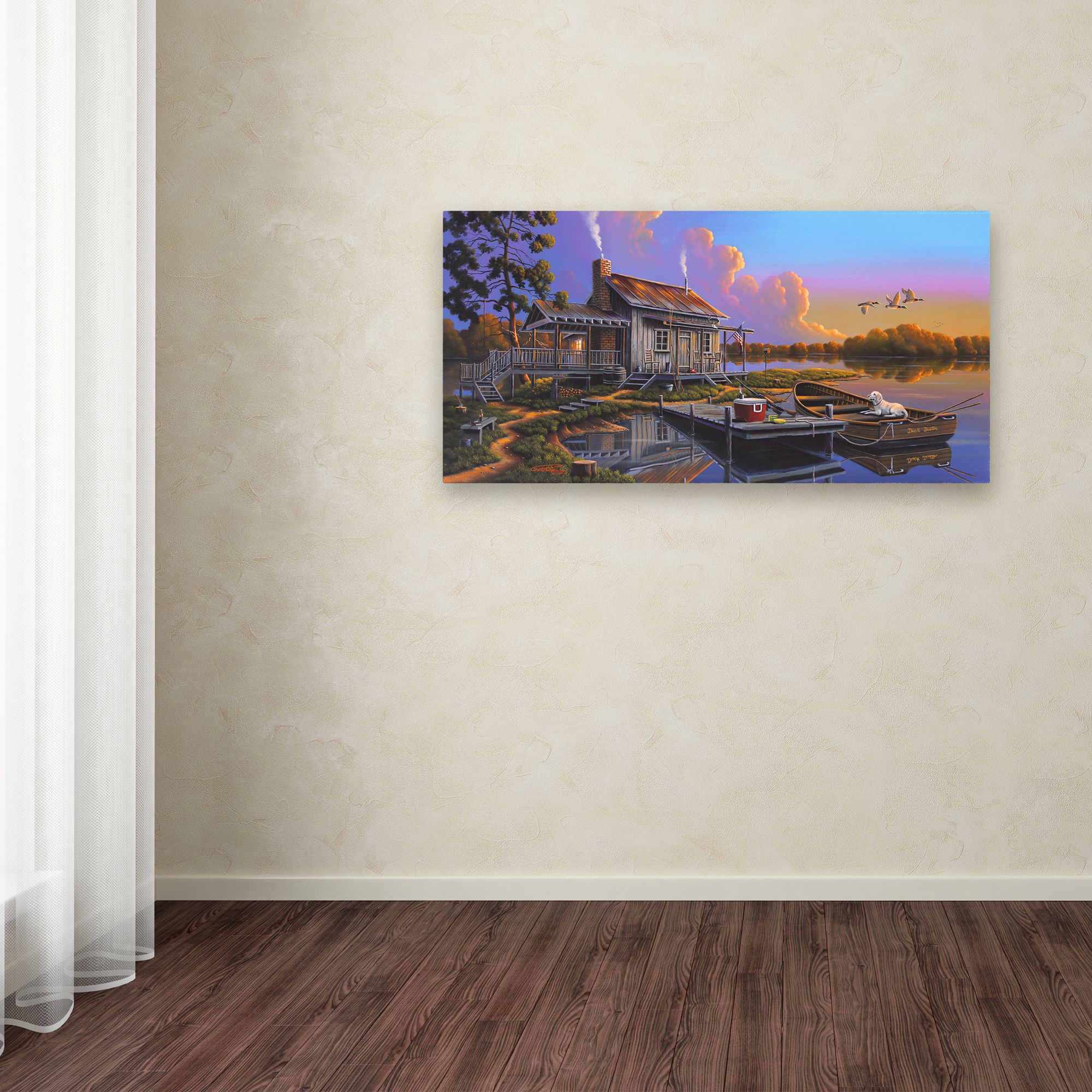 Trademark Fine Art 'Patiently Waiting' Canvas Art by Geno Peoples