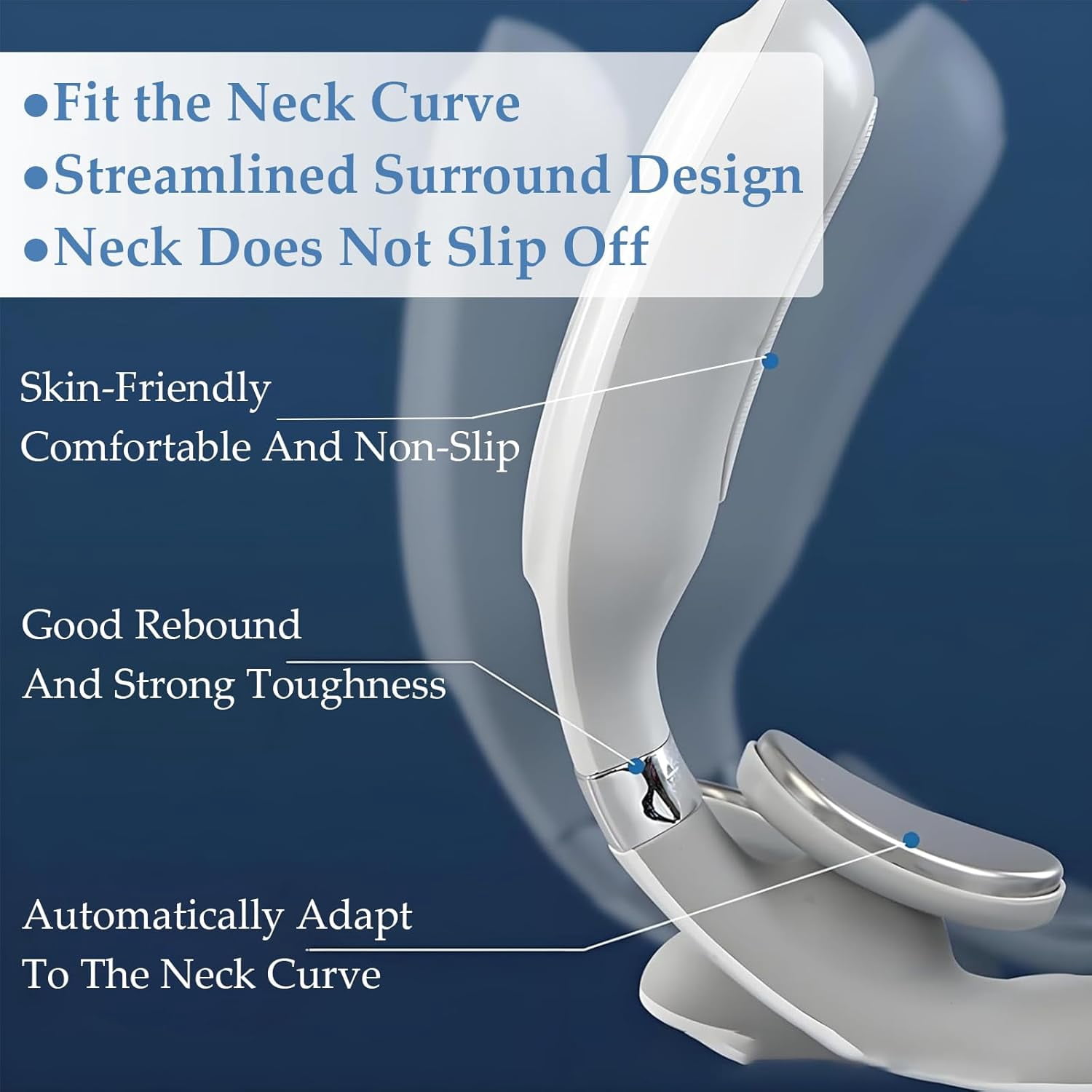 Vitality Magic Pro 2.0 Neck Massager - Upgraded Neck Massager【4 Heated Heads】【6 Massage Modes】【14 Adjustable Gears】 Ergonomic Design, Promotes Muscle Relaxation, Portable, Lightweight