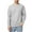 Gray, variant on Iugvhana Men's Waffle Long Sleeve Round Neck Shirts Casual Solid Color Baselayer Tops Slim Fit Pullover T-Shirt Blouse Coffee S