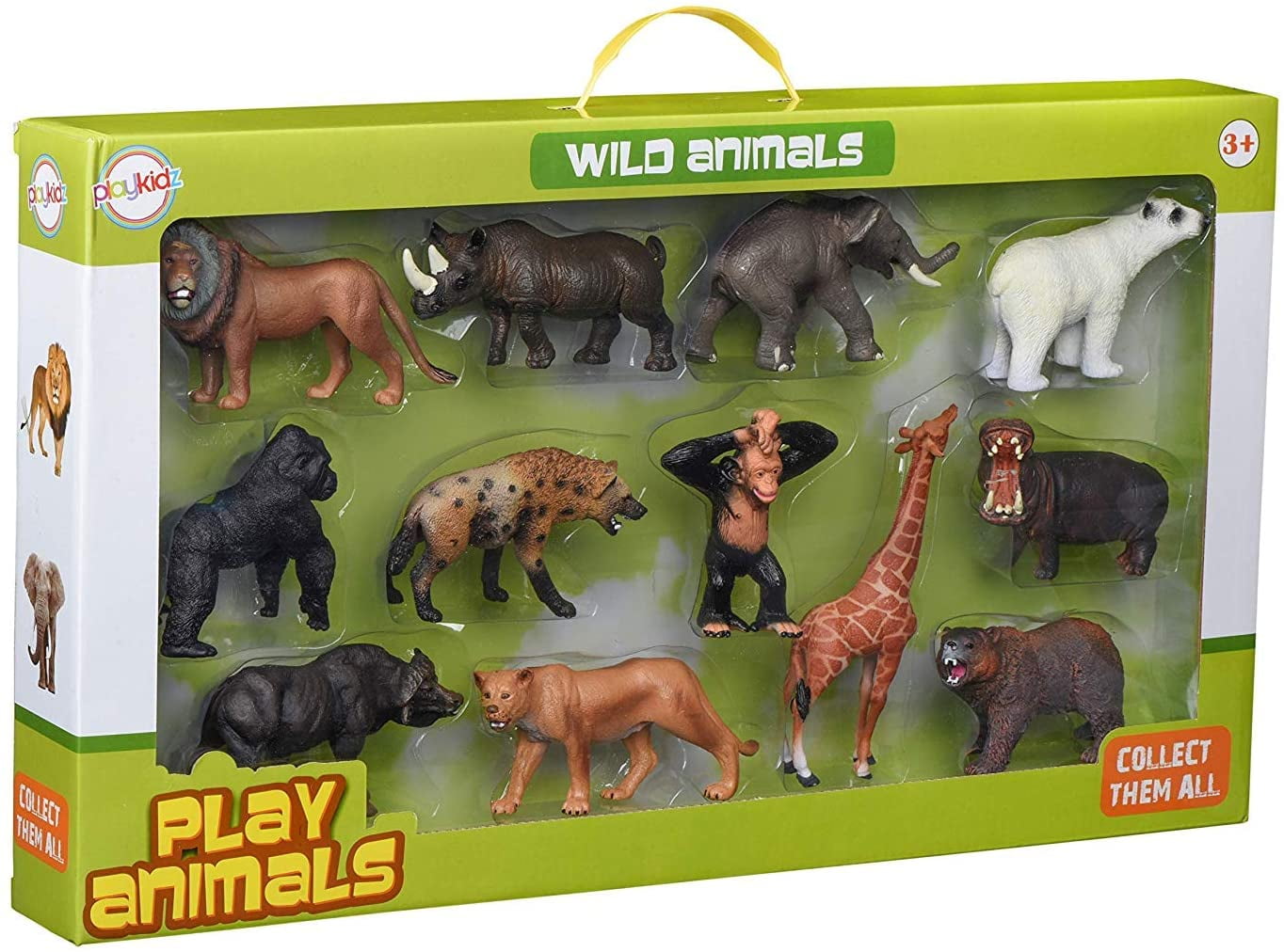 8 Pieces Realistic Plastic Zoo Animals Horse Model Kids Toys Party Favors 