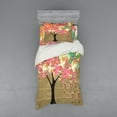 thumbnail image 1 of Ambesonne Tree Bedding Set 3 Pcs, Watercolor on Retro Newspaper, Twin XL, Multicolor, 1 of 3