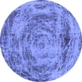 thumbnail image 1 of Ahgly Company Indoor Round Abstract Blue Modern Area Rugs, 7' Round, 1 of 4