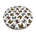 thumbnail image 2 of Lsque Bulldog Sunglasses Face Round Bar chair cushion covers Velvet Fabric Premium Comfort Protects from Scratches and Stains for 14-17 Inch Chair- 13 inch, 2 of 7