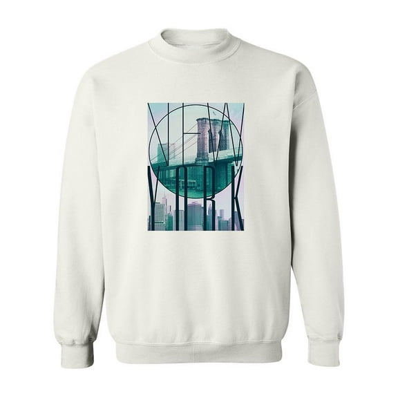 Bridge Brooklyn Nyc Sweatshirt Men -Image by Shutterstock, Male Medium